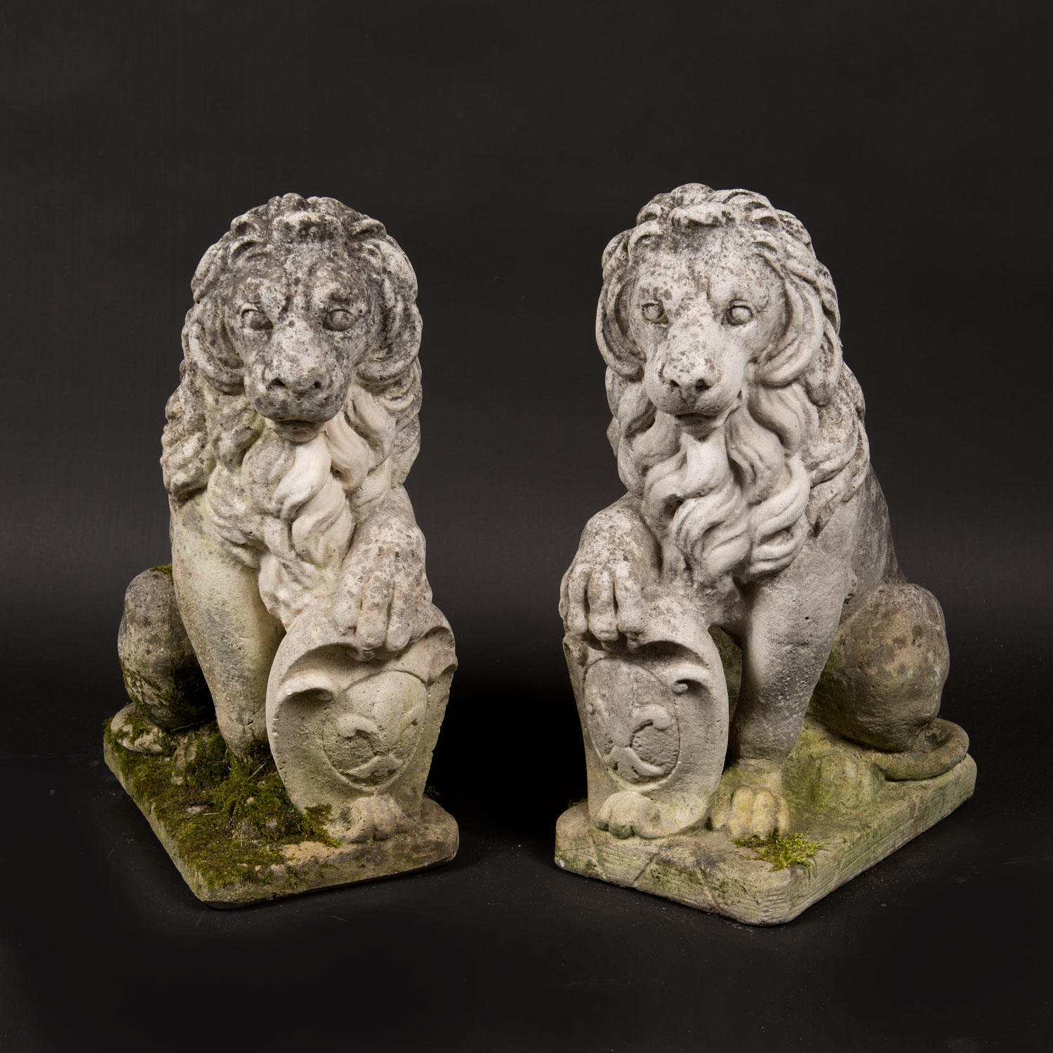 Pair of Florentine lions